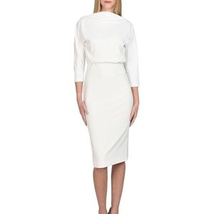 Badgley Mischka Boatneck Day Dress‎ - 4